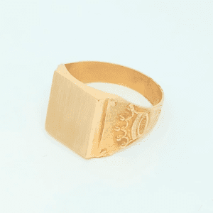 Anillo Sello de Oro | Corona